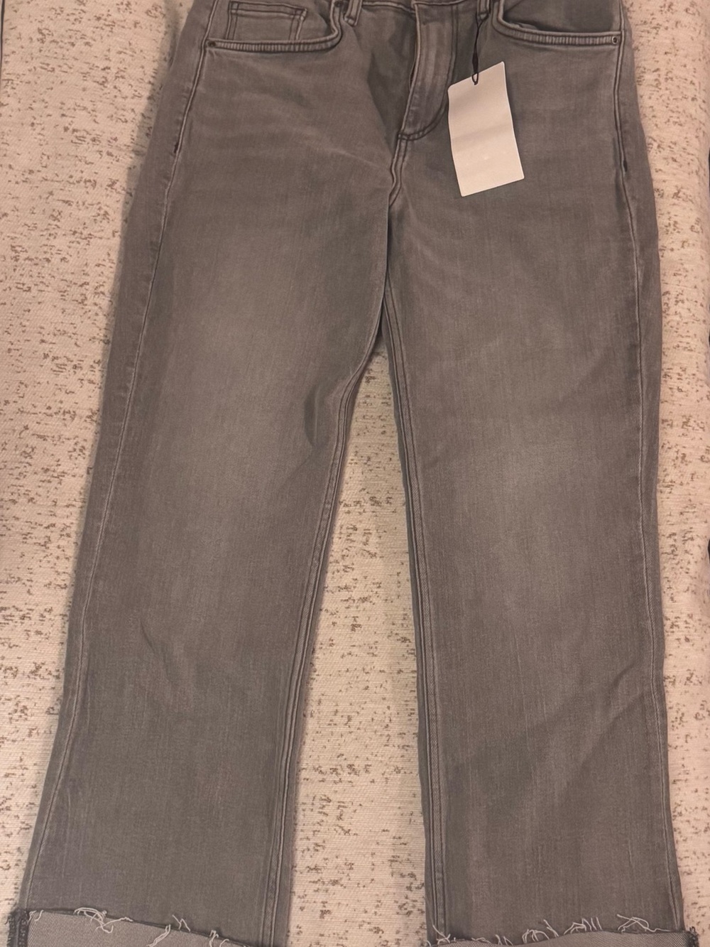 Zara Women's Boyfriend Jeans in Washed Gray